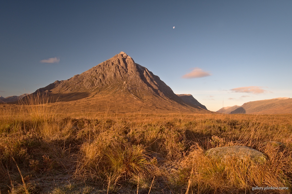Buachaille Etive Mòr and Moon