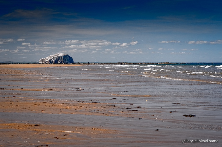Bass Rock from Ravensheugh Sands